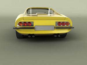 dino ferrari 206gt prototipo 1 3D Модель