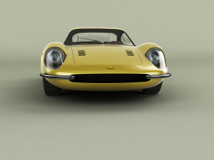 dino ferrari 206gt prototipo 1 3D Модель