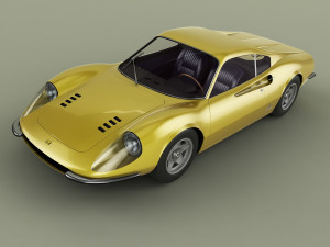 dino ferrari 206gt prototipo 1 3D Модель
