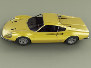 dino ferrari 206gt prototipo 1 3D Модель