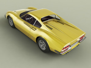 dino ferrari 206gt prototipo 1 3D Модель