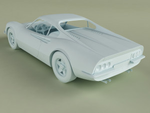 dino ferrari 206gt prototipo 1 3D Модель