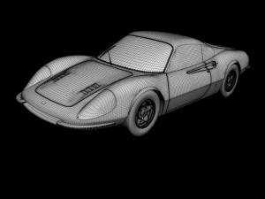 dino ferrari 206gt prototipo 1 3D Модель