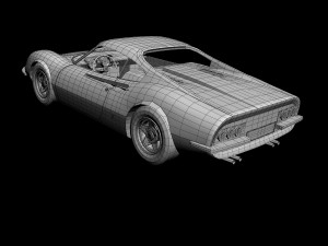 dino ferrari 206gt prototipo 1 3D Модель