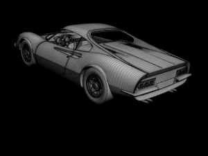 dino ferrari 206gt prototipo 1 3D Модель