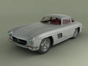 Мерседес Бенц 300SL крыло чайки 3D Модель