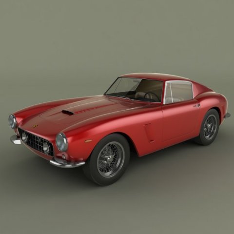 ferrari 250 gt swb 3D Model .c4d .max .obj .3ds .fbx .stl .blend 