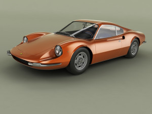 dino ferrari 206gt prototipo2 3D Model