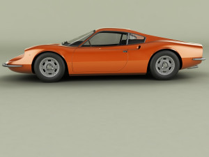 dino ferrari 206gt prototipo2 Model 3D