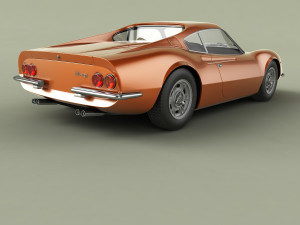 dino ferrari 206gt prototipo2 Model 3D