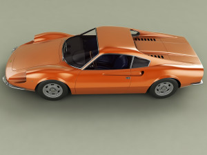 dino ferrari 206gt prototipo2 Model 3D