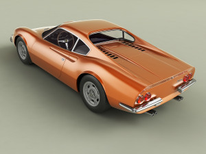 dino ferrari 206gt prototipo2 Model 3D