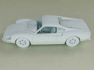dino ferrari 206gt prototipo2 Model 3D