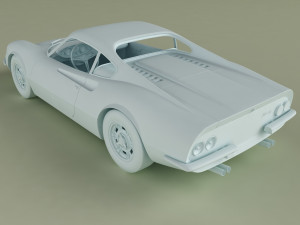 dino ferrari 206gt prototipo2 Model 3D