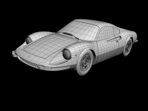 dino ferrari 206gt prototipo2 Model 3D