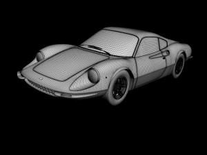 dino ferrari 206gt prototipo2 Model 3D