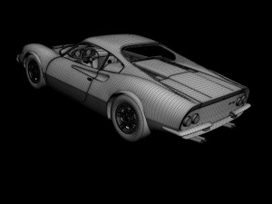dino ferrari 206gt prototipo2 Model 3D