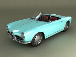 alfa romeo giulietta spider 3D 모델