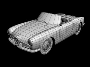 alfa romeo giulietta spider 3D Модель