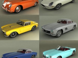 classic cars collection pt1 3D Model