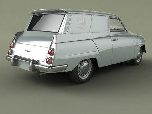 saab 95 van Model 3D