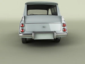 saab 95 van 3D Model