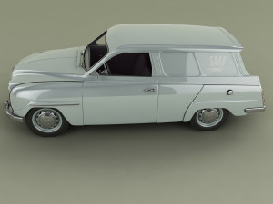 saab 95 van Model 3D