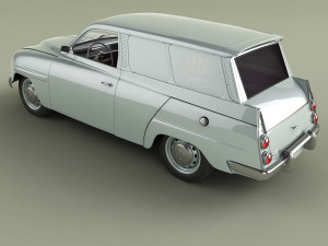 saab 95 van Model 3D