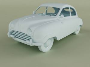 saab 92 3D Model