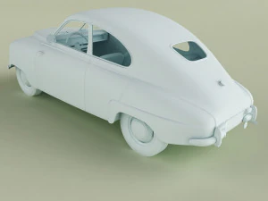 saab 92 3D Model