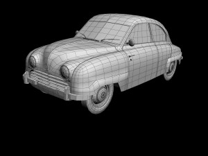 saab 92 3D Model