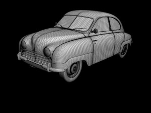saab 92 3D Model