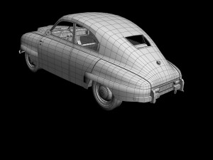 saab 92 3D Model