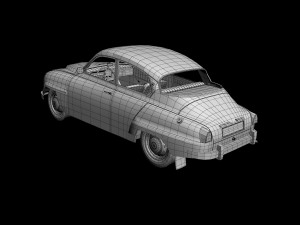 saab 96 3D-Modell