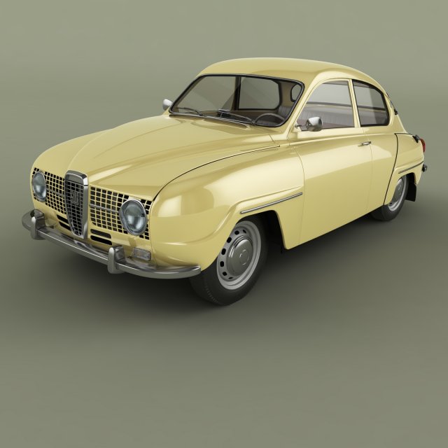saab 96 1965 Modelo 3D .c4d .max .obj .3ds .fbx .stl .blend 