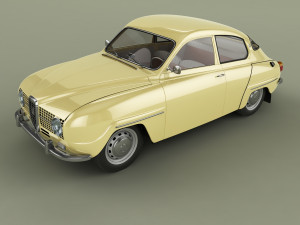 saab 96 1965 Modelo 3D