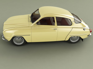 saab 96 1965 Modelo 3D