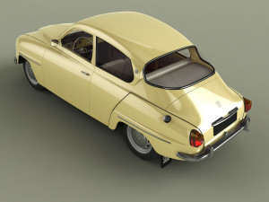 saab 96 1965 Modelo 3D
