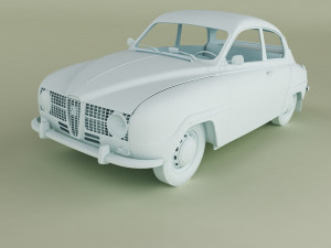saab 96 1965 Modelo 3D