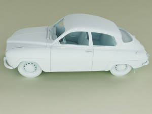 saab 96 1965 Modelo 3D