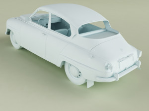 saab 96 1965 Modelo 3D