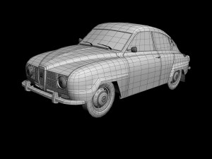 saab 96 1965 Modelo 3D
