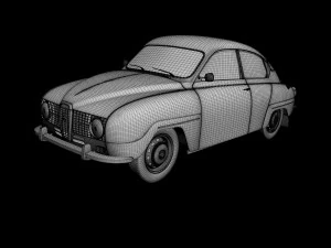 saab 96 1965 3D Model