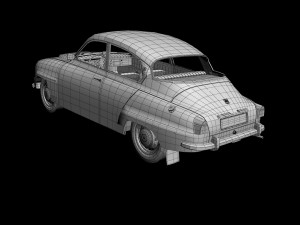 saab 96 1965 Modelo 3D