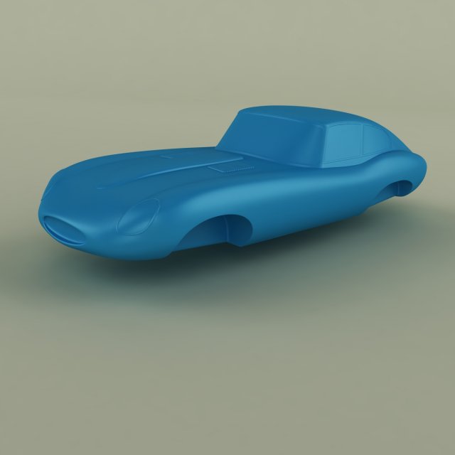 jaguar e-type Modelo de Impressão 3D .c4d .max .obj .3ds .fbx .stl .blend 