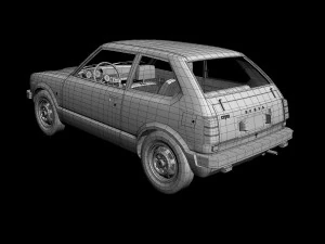 Honda Civic mk1 3D Model