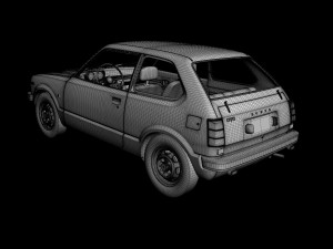 Honda Civic mk1 3D Модель