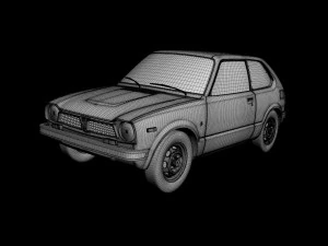 Honda Civic mk1 3D Model