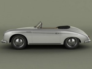 porsche 356a speedster 1957 3D मॉडल