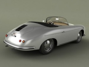 porsche 356a speedster 1957 3D मॉडल